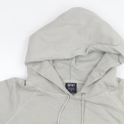 Gap Womens Grey Cotton Pullover Hoodie Size L Pullover