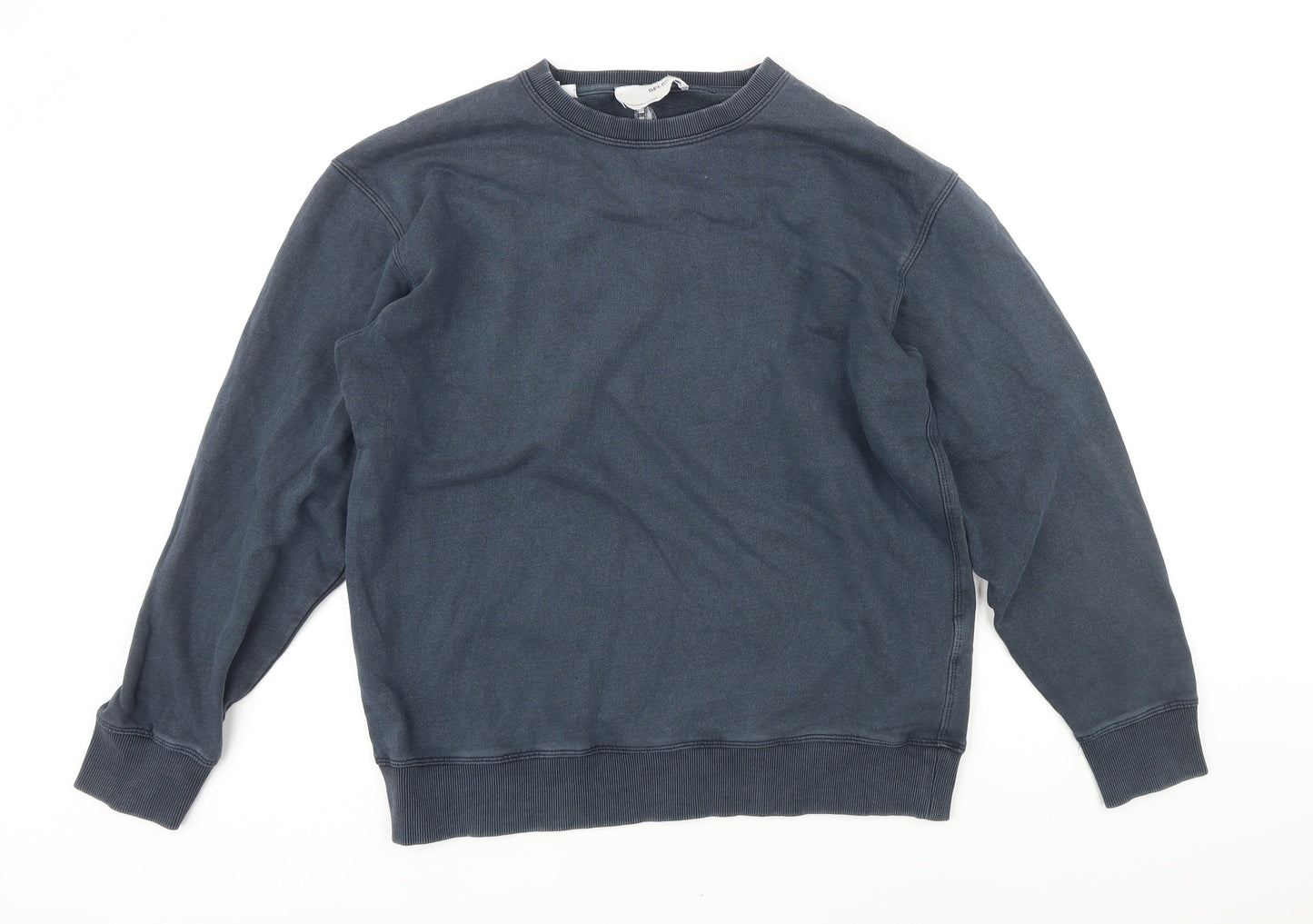 Mens UK Size M Selected Homme Blue Pullover Sweatshirt