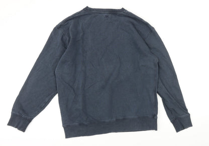 Mens UK Size M Selected Homme Blue Pullover Sweatshirt