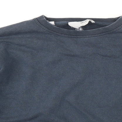 Mens UK Size M Selected Homme Blue Pullover Sweatshirt
