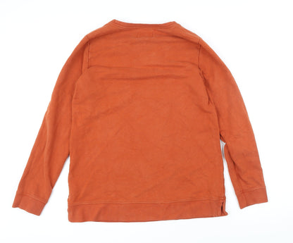Womens UK Size S Lands' End Brown Pullover Sweatshirt
