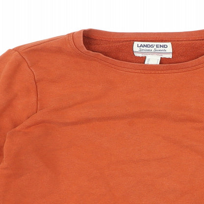 Womens UK Size S Lands' End Brown Pullover Sweatshirt