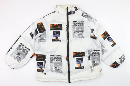 Mens UK Size M Made Extreme White Puffer Jacket