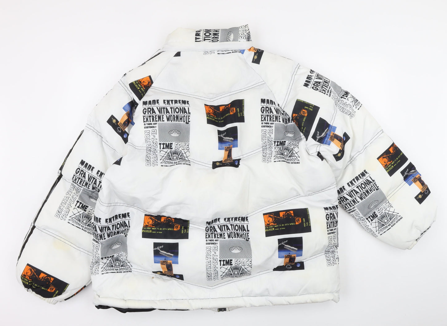 Mens UK Size M Made Extreme White Puffer Jacket