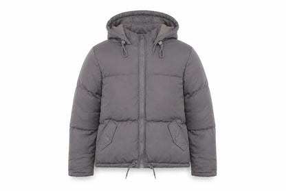 Brave Soul Womens Grey Puffer Jacket Coat Size 8 Zip