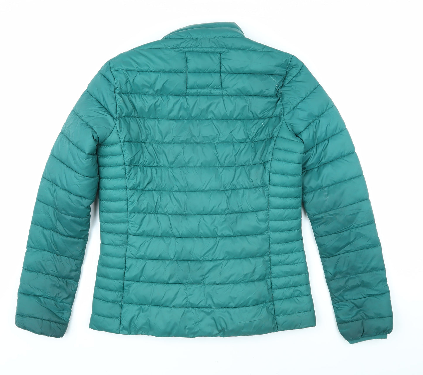 Crew Clothing Womens Green Jacket Coat Size 8 Zip