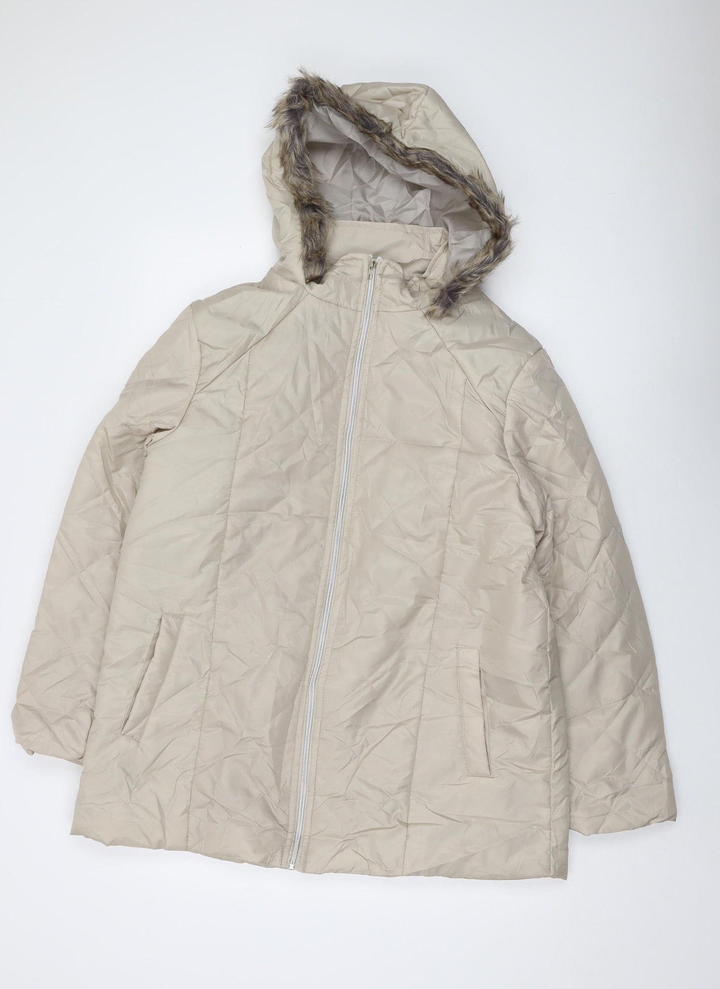 Womens UK Size M Anna de Lancay Beige Jacket