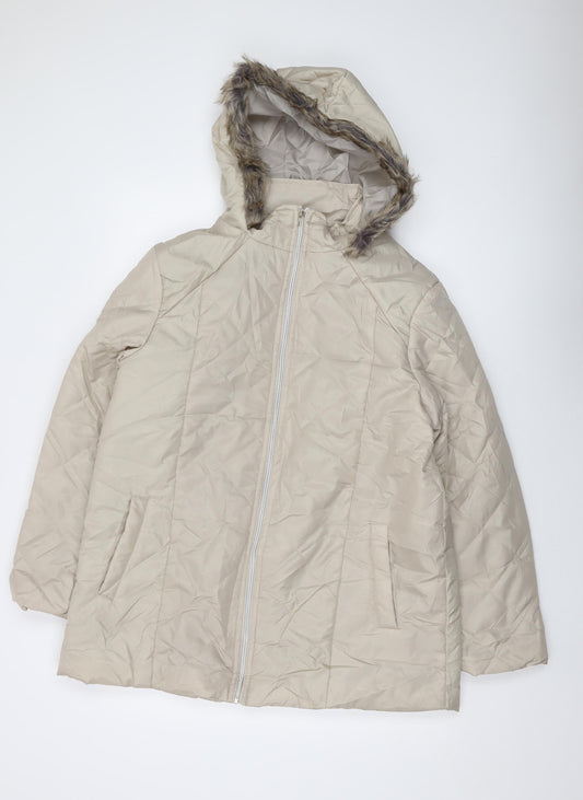 Anna de Lancay Womens Beige Jacket Size M Zip