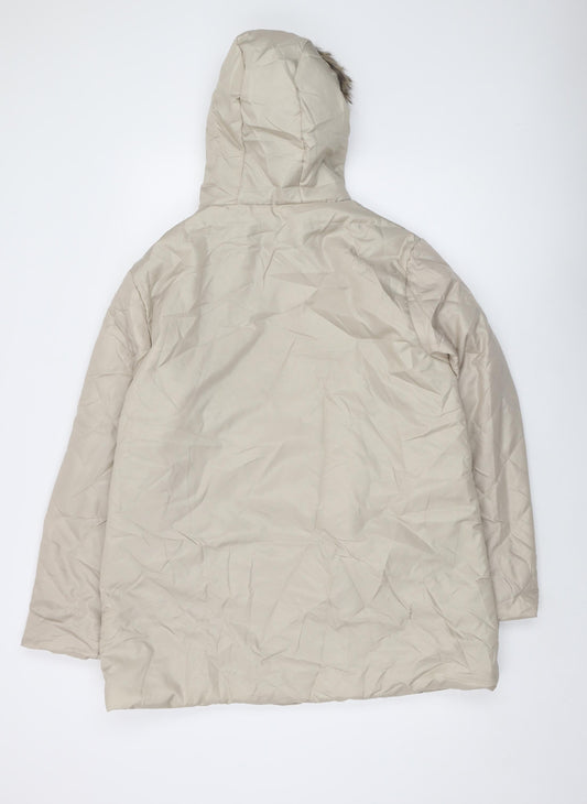 Anna de Lancay Womens Beige Jacket Size M Zip