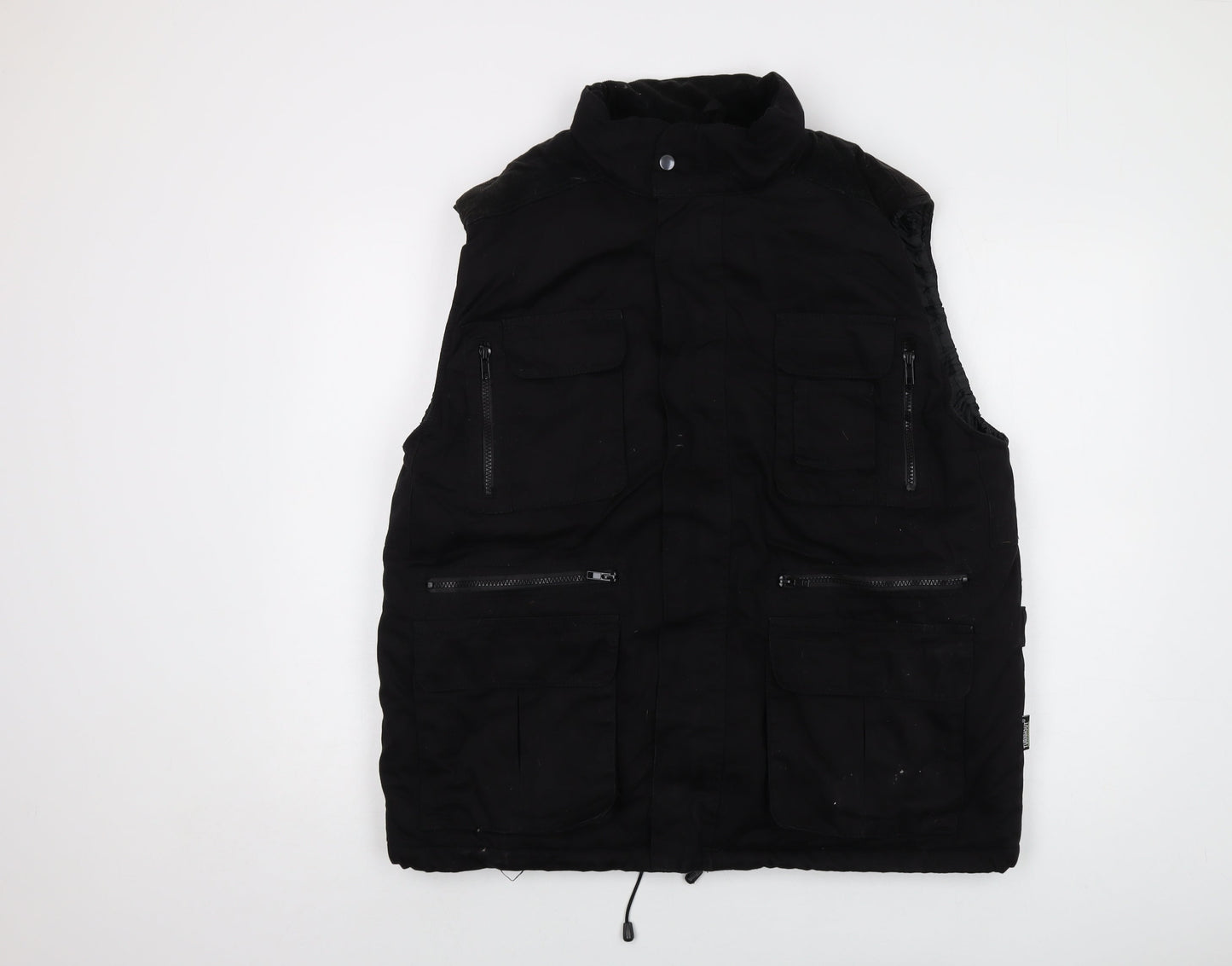 Mens UK Size L Turnhout Black Gilet