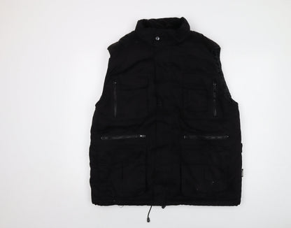 Mens UK Size L Turnhout Black Gilet