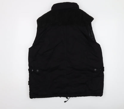 Mens UK Size L Turnhout Black Gilet