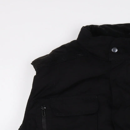 Mens UK Size L Turnhout Black Gilet