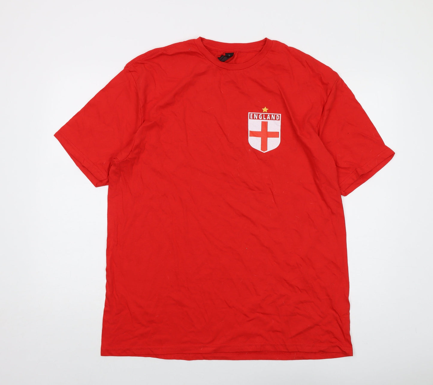 Mens UK Size XL England Red  T-Shirt