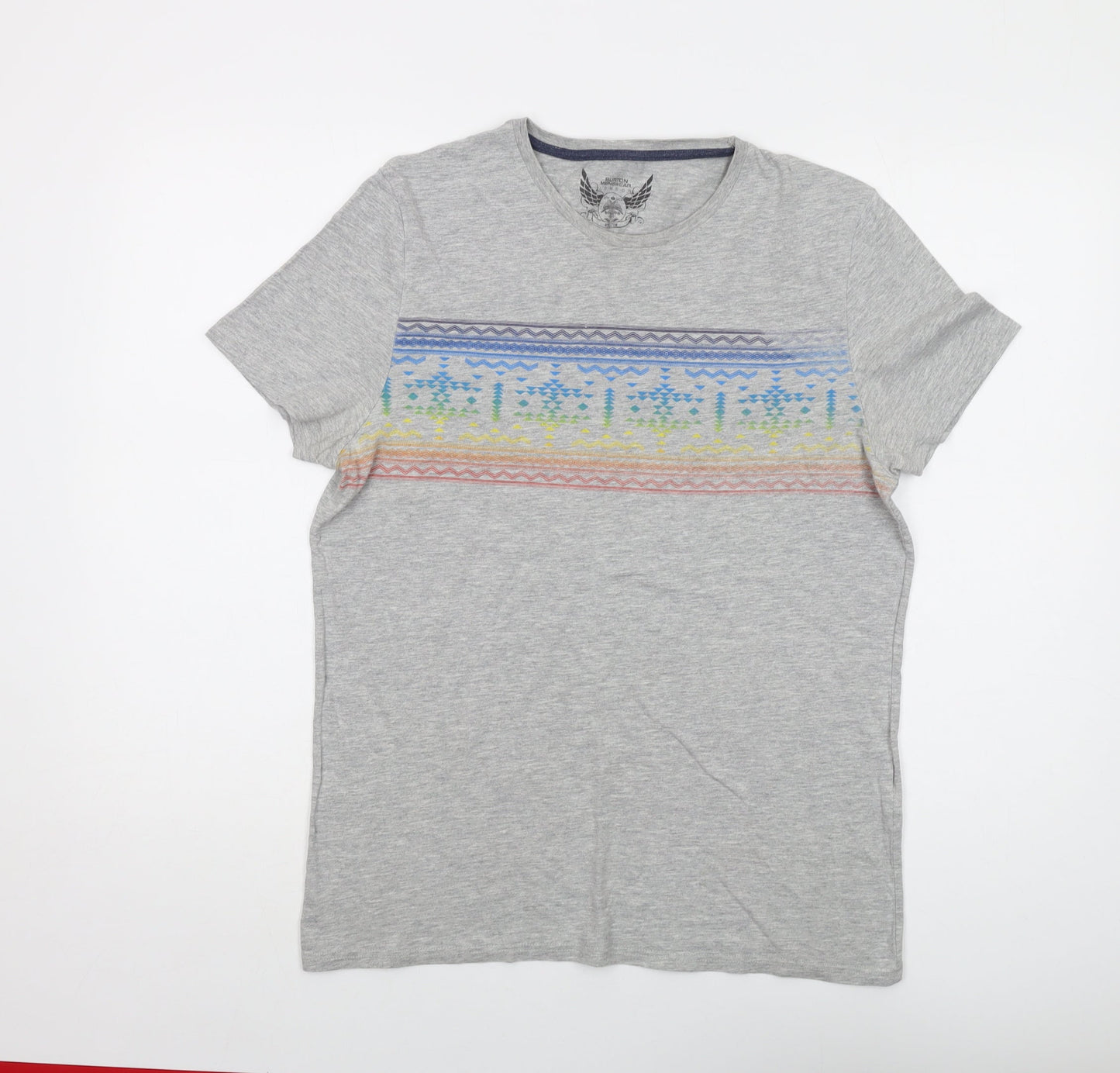 Mens UK Size M Burton Grey  T-Shirt