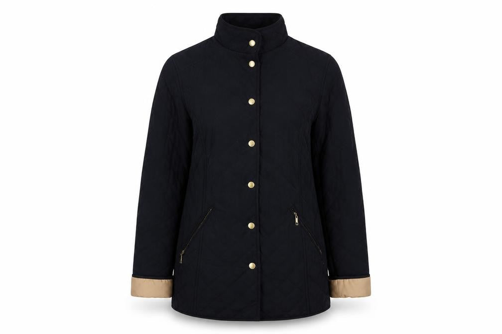 Classic Womens Black Jacket Size 10 Snap