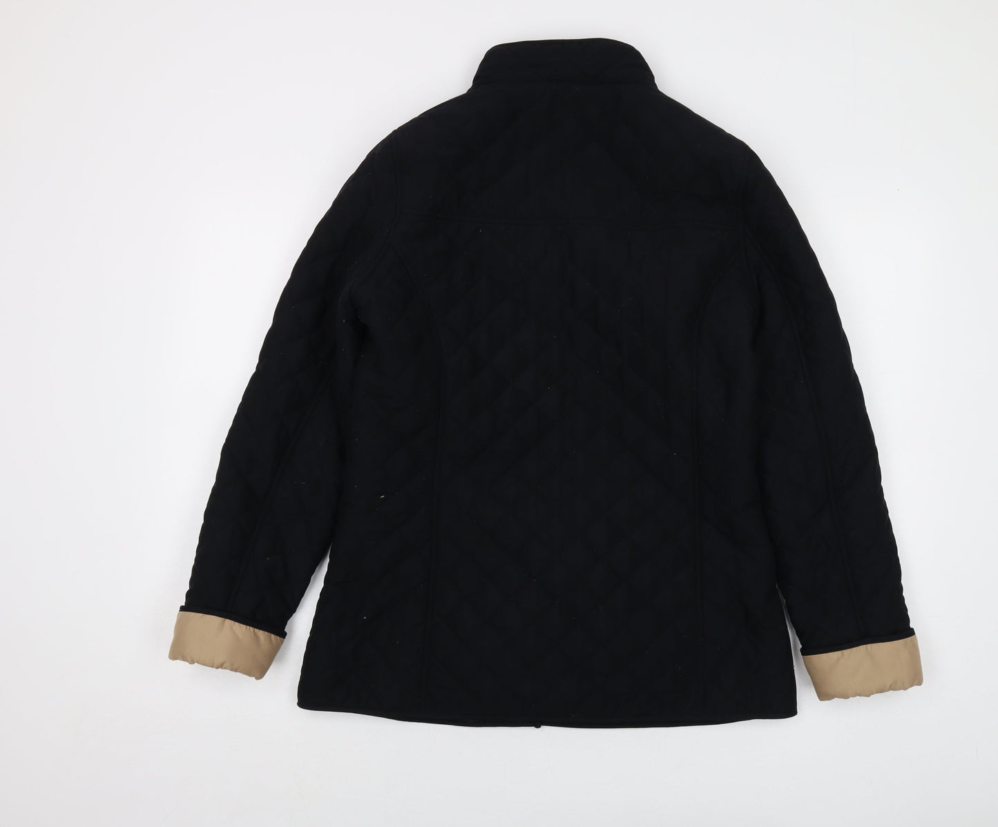 Classic Womens Black Jacket Size 10 Snap