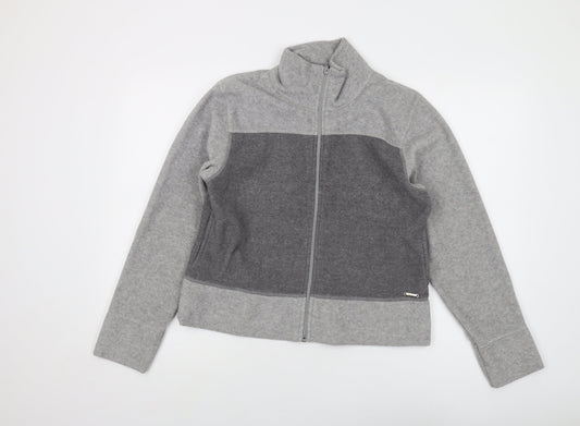 Active Womens Grey Jacket Size 14 Zip