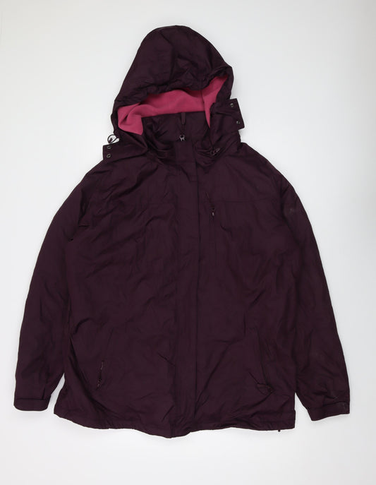 Maine Womens Purple Jacket Size 20 Zip