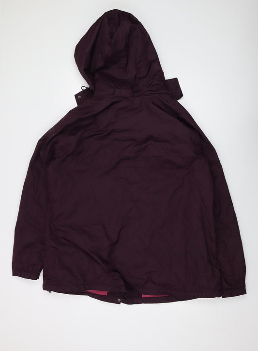 Maine Womens Purple Jacket Size 20 Zip