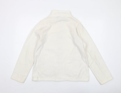 Isle Womens Ivory Jacket Size 14 Zip