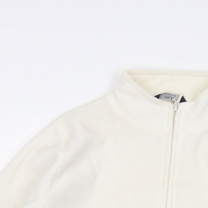 Isle Womens Ivory Jacket Size 14 Zip