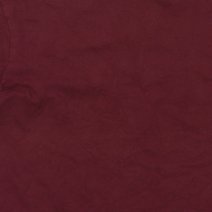 Jack Wills Mens Red Cotton T-Shirt Size 2XL Crew Neck