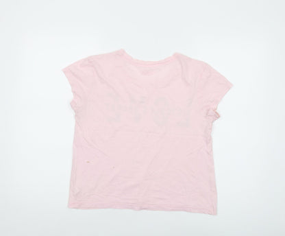 Womens UK Size S Victoria's Secret Pink Basic T-Shirt
