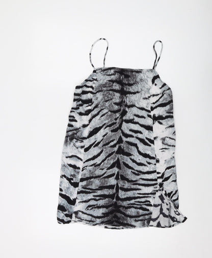 Womens UK Size S Motel Grey Basic Tank