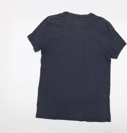 Jack Wills Mens Grey Cotton T-Shirt Size XS Crew Neck