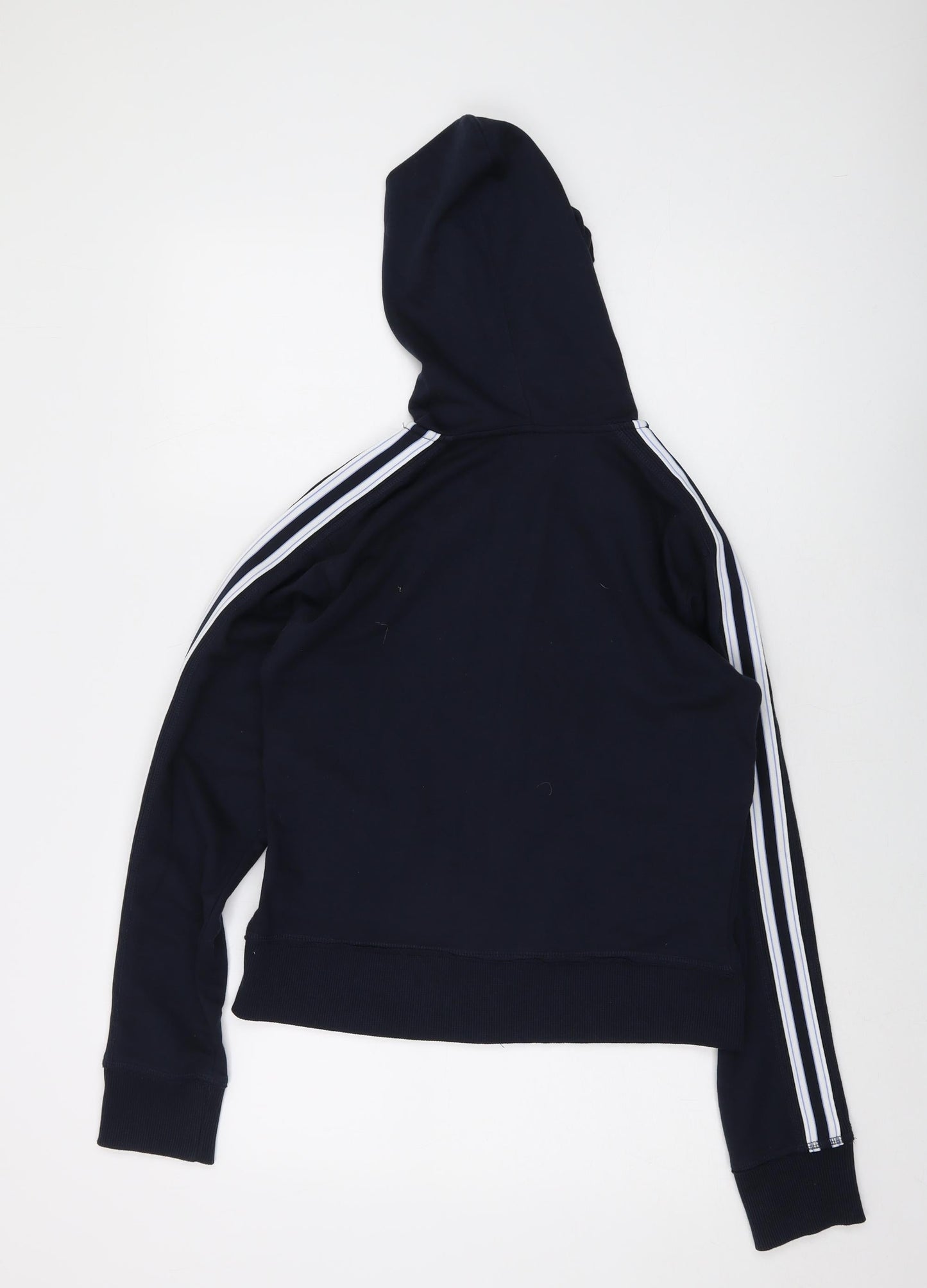 Reebok Womens Blue Polyester Full Zip Hoodie Size 12 Zip