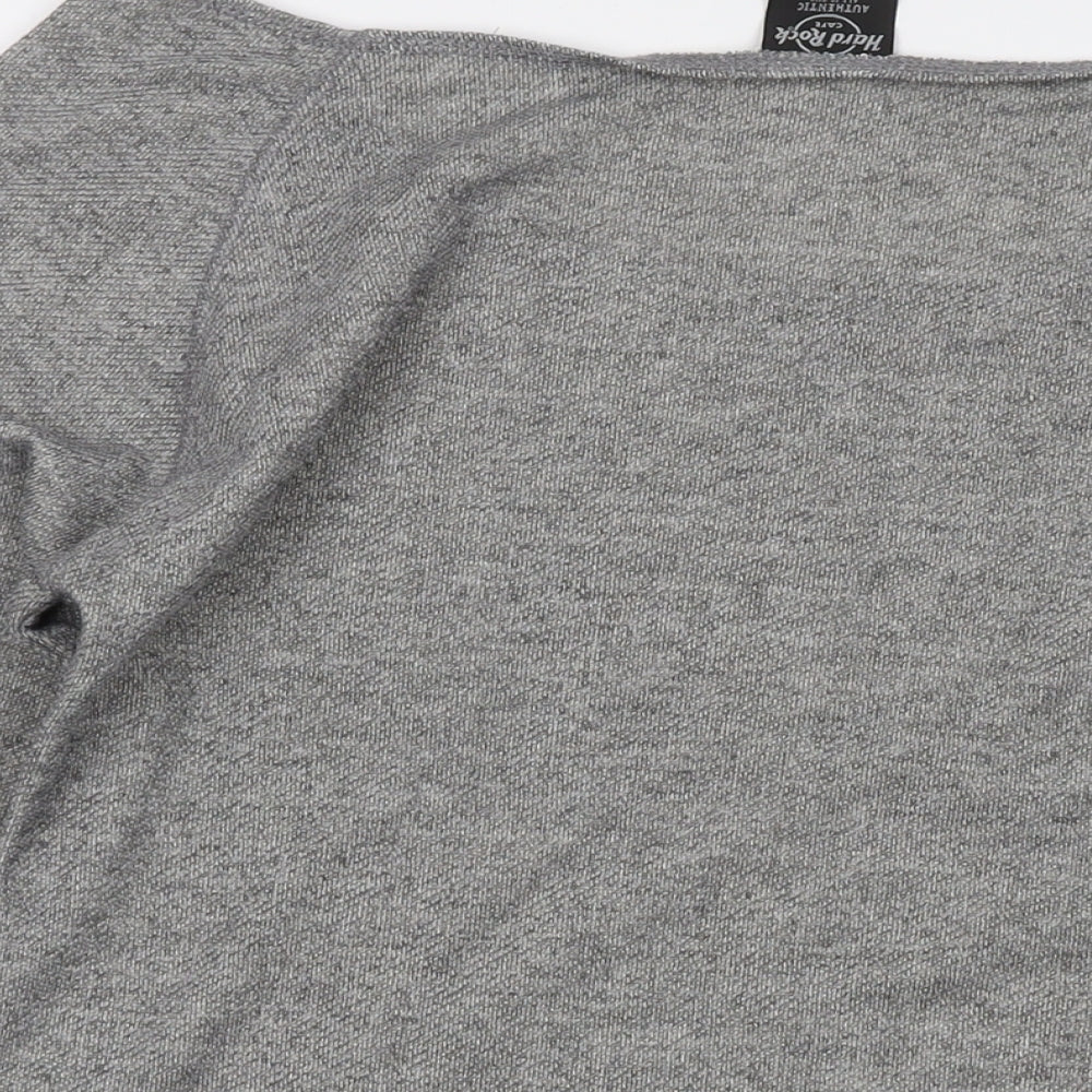 Womens UK Size 2XL Hard Rock Grey Pullover Sweatshirt
