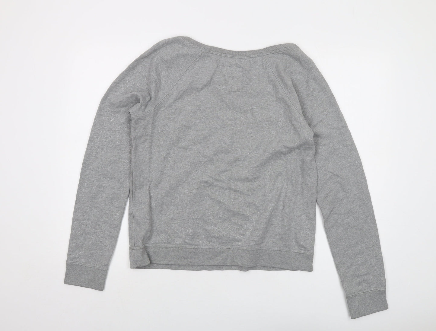 Hollister Womens Grey Cotton Pullover Sweatshirt Size L Pullover