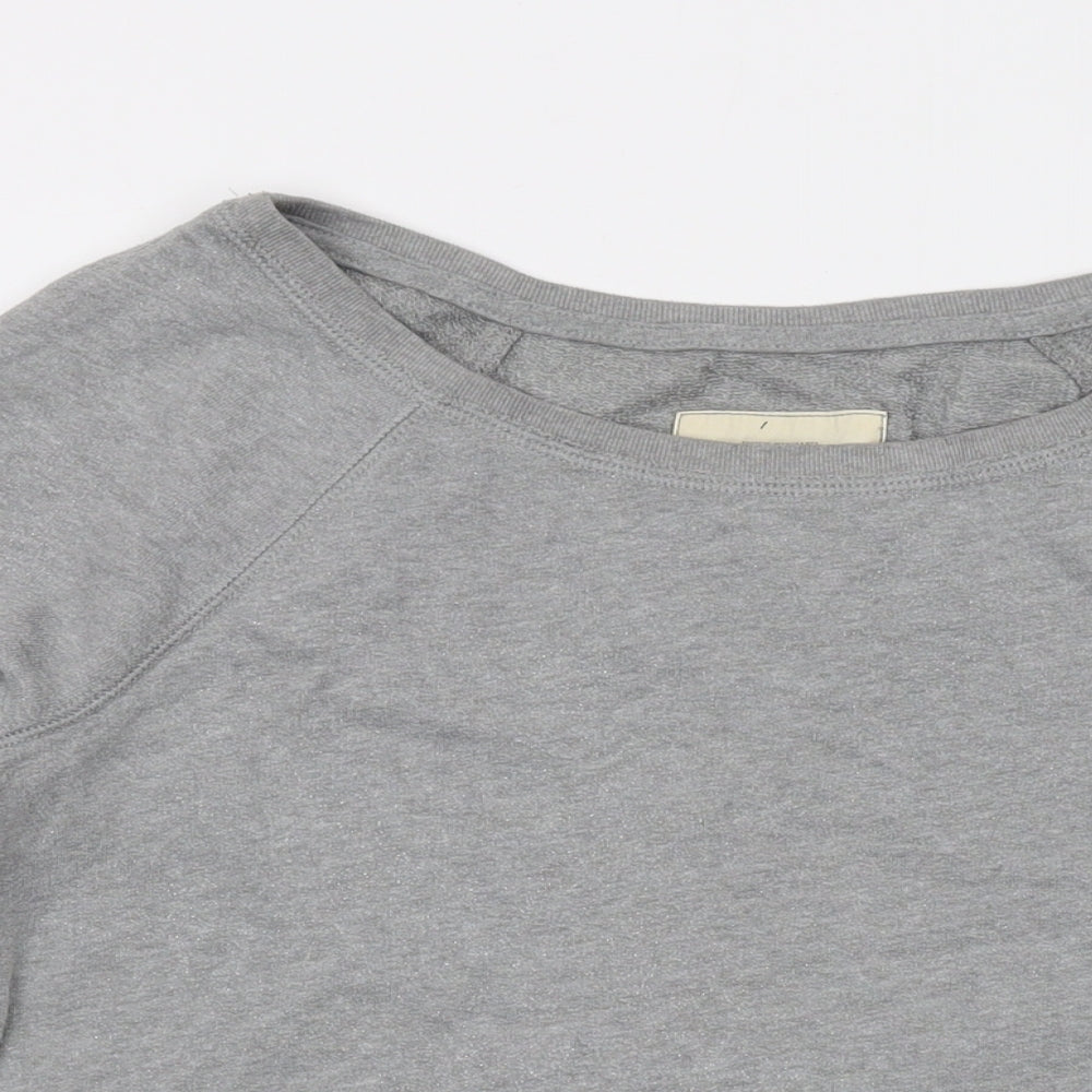 Hollister Womens Grey Cotton Pullover Sweatshirt Size L Pullover