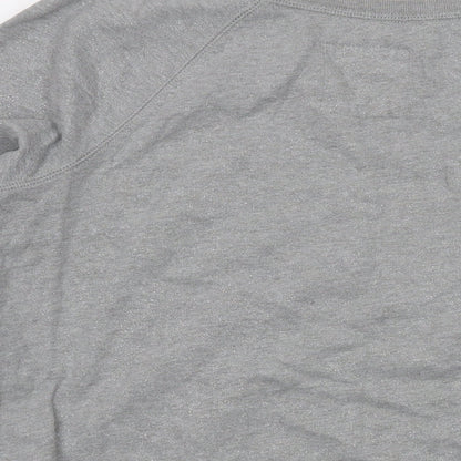 Hollister Womens Grey Cotton Pullover Sweatshirt Size L Pullover