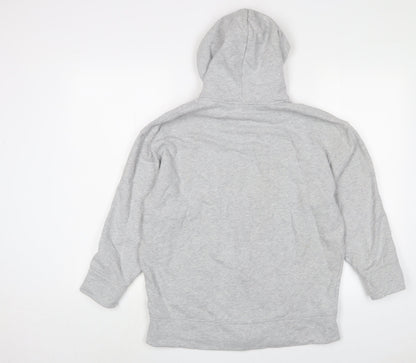 THE WHITE COMPANY Womens Grey Cotton Full Zip Hoodie Size XS Zip