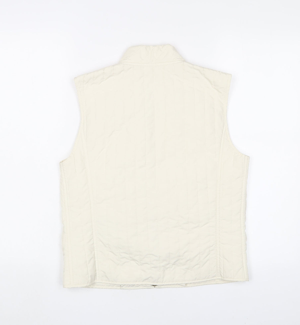 Weekend Womens Ivory Gilet Jacket Size 6 Zip