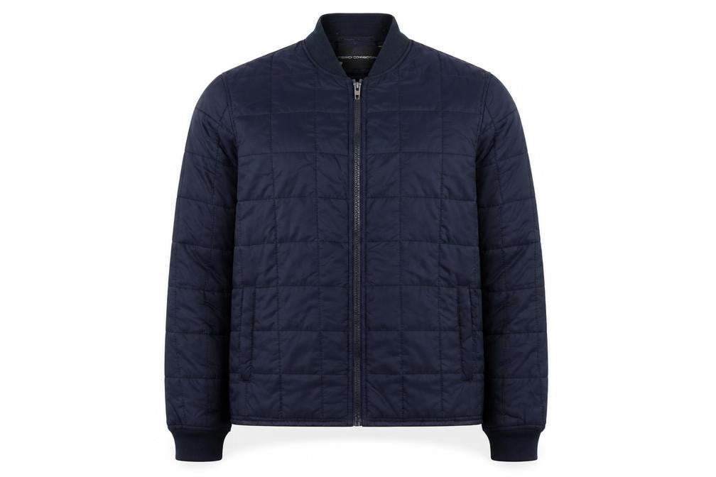 Mens UK Size L French Connection Blue Quilted Coat