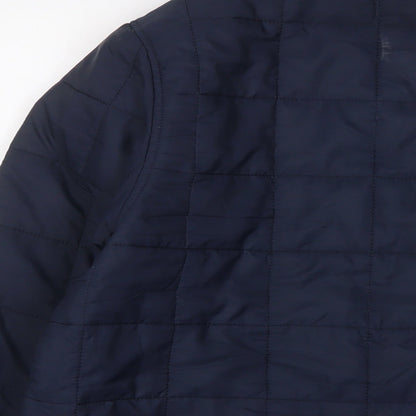 Mens UK Size L French Connection Blue Quilted Coat