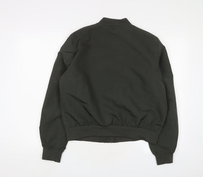 Womens UK Size L VERO MODA Green Bomber Jacket