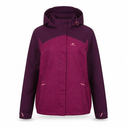 Womens UK Size L DECATHLON Purple Rain Coat