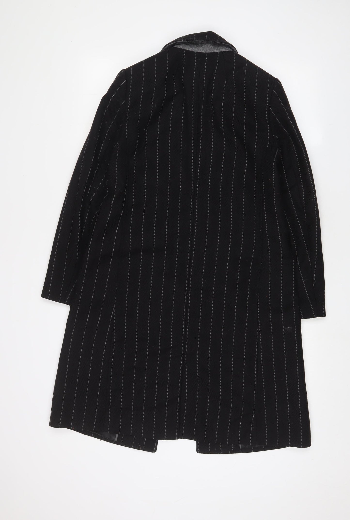 Womens UK Size XS Marks and Spencer Black Overcoat