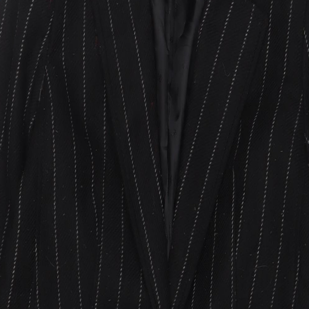 Womens UK Size XS Marks and Spencer Black Overcoat