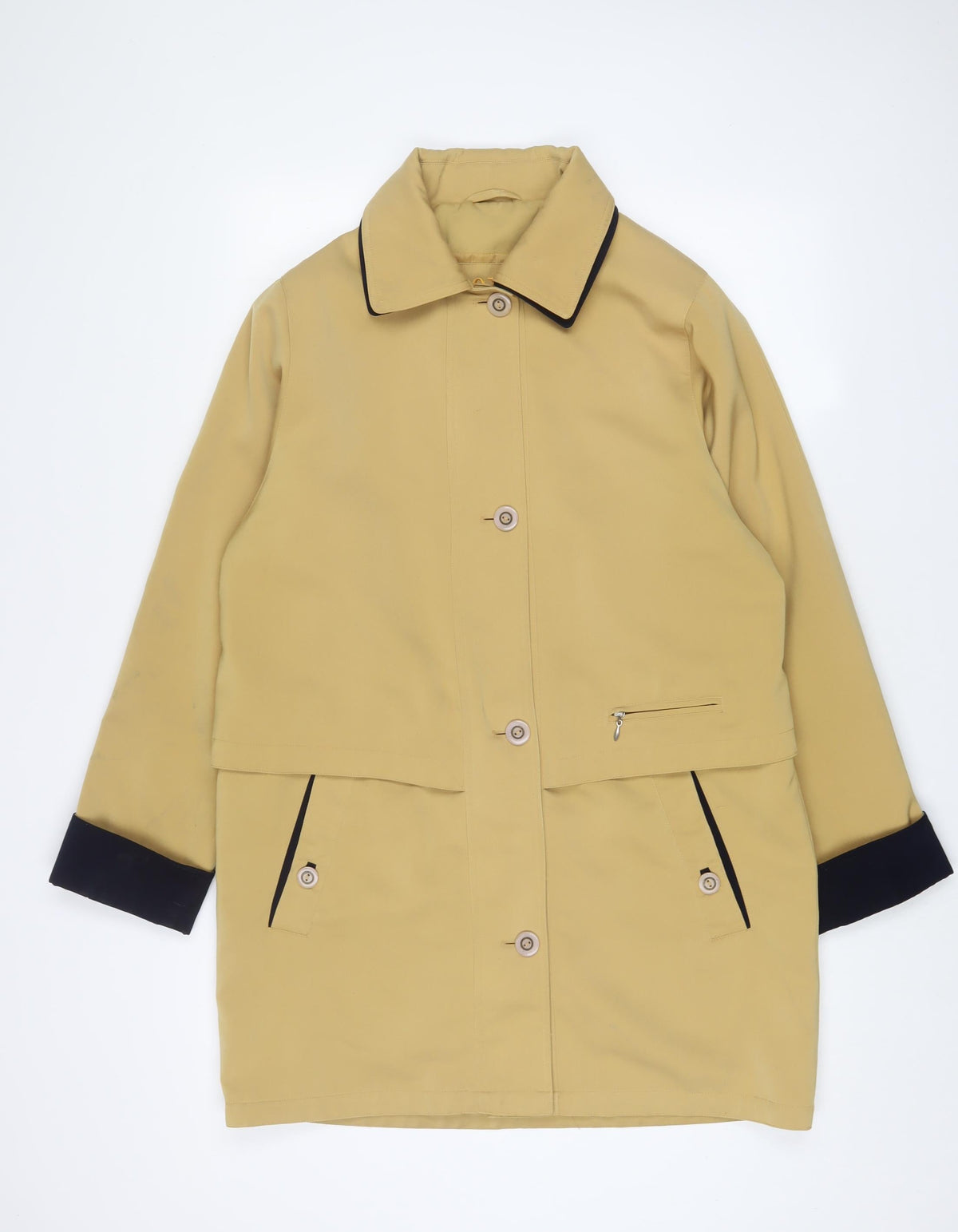 Bond Womens Yellow Jacket Size 10 Button