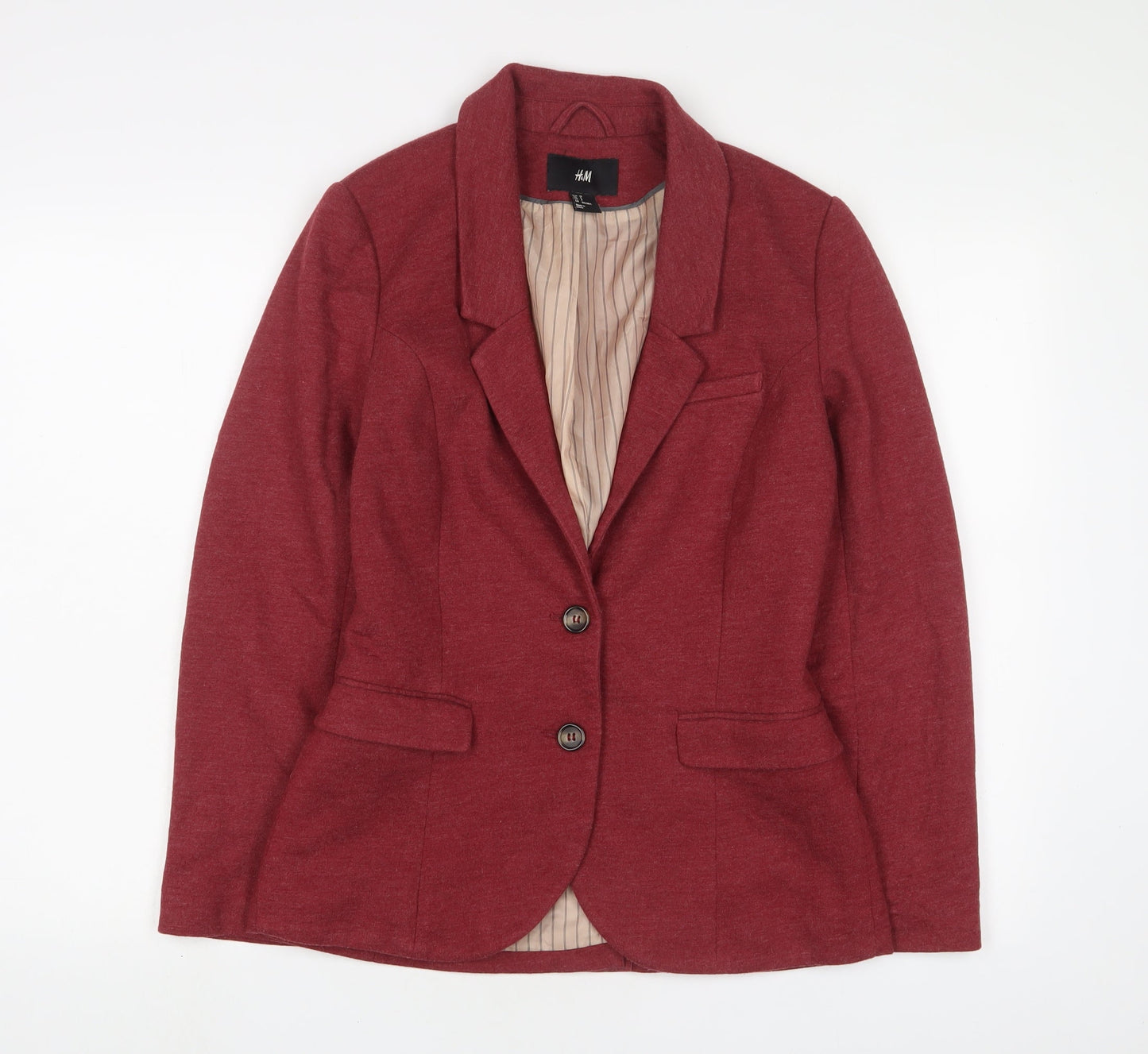 Womens UK Size 10 H&M Red Jacket