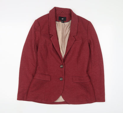 Womens UK Size 10 H&M Red Jacket