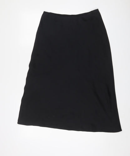 ASOS Womens Black Polyester A-Line Skirt Size 12