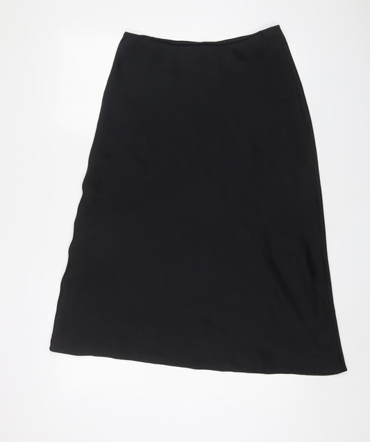 ASOS Womens Black Polyester A-Line Skirt Size 12