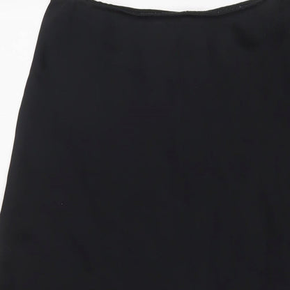 ASOS Womens Black Polyester A-Line Skirt Size 12