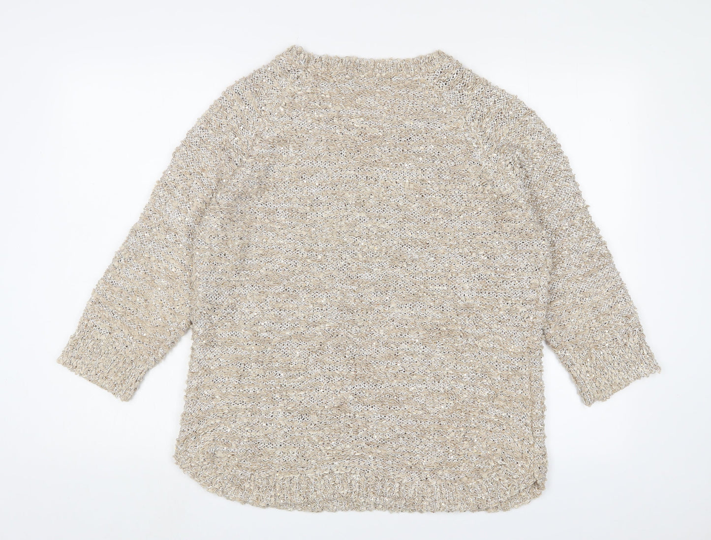 Womens UK Size M Bonmarché Gold Pullover Jumper